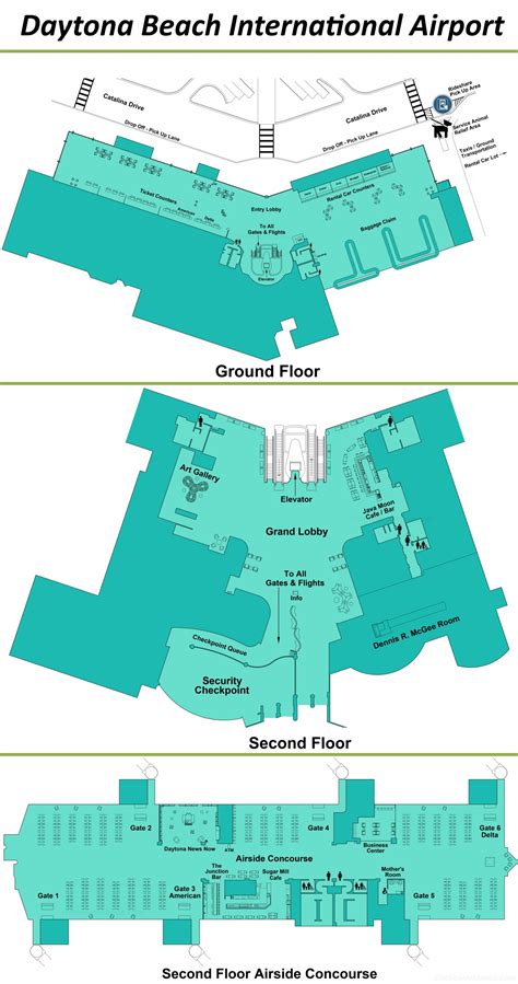 daytona beach airport code|daytona beach international airport map.